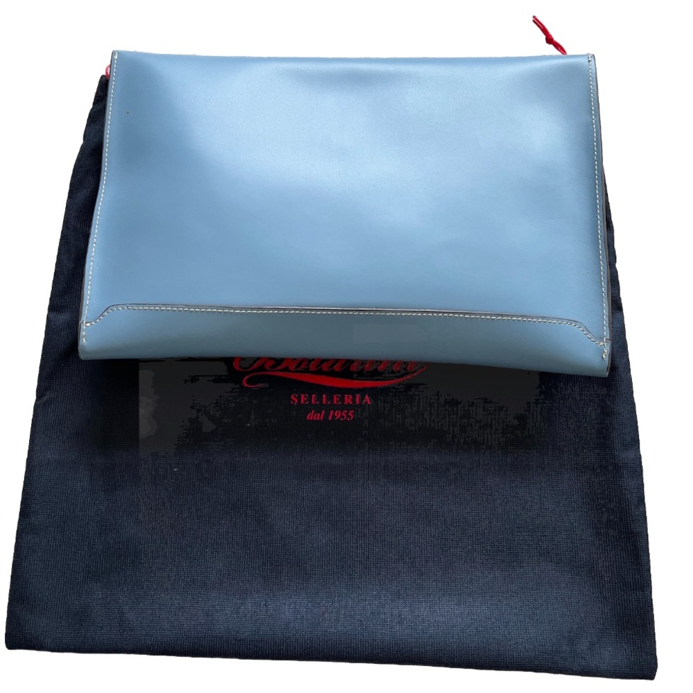 BOLDRINI SELLERIA NWT Envelope Clutch Modern Chic Stylish Sophisticated - Picture 2 of 6